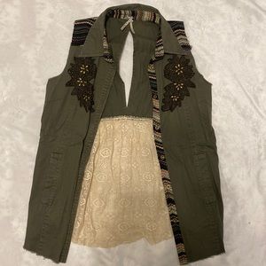 BKE boho vest - small